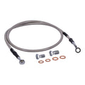 MCS by Goodridge brake line front, stainless clear coated — 92-03 XLH883 Deluxe; 88-03 XL1200 (NU)