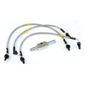 MCS by Goodridge brake line rear, stainless clear coated — 97-07 FLT/Touring (NU)