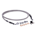 MCS by Goodridge brake line front, stainless clear coated — 09-13 FLSTC (NU)