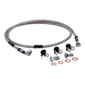MCS by Goodridge brake line front, stainless clear coated — 06-13 FXDBI Dyna Street Bob (NU)