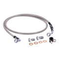 MCS by Goodridge brake line front, stainless clear coated — 06-08 FXDWG Dyna Wide Glide (NU)