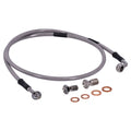 MCS by Goodridge brake line front, stainless clear coated — 95-97 Softail FXSTSB Bad Boy (NU)