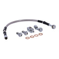 MCS by Goodridge brake line rear, stainless clear coated — 00-07 Dyna (NU)