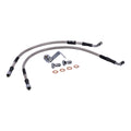 MCS by Goodridge brake line rear, stainless clear coated — 84-90 FXST; 1999 FXST; 87-99 FXSTC; 87-99 FXSTS
