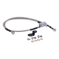 MCS by Goodridge brake line rear, stainless clear coated — 2006 FXST; FXSTB; FXSTS (NU)