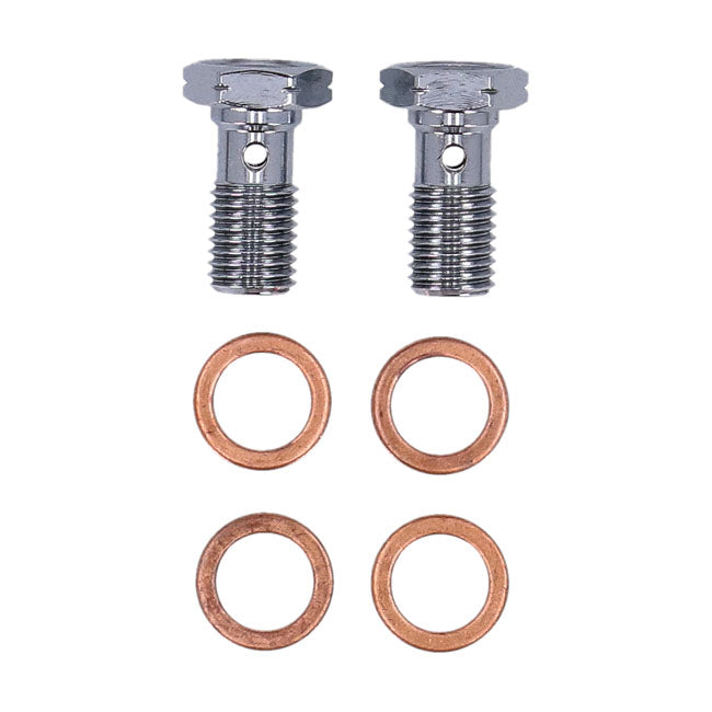 MCS by Goodridge brake line front, stainless clear coated — 2007 XL50 Sportster 50th anniversary; 04-13 XL883 Sportster Custom; 08-13 XL1200N Sportster Iron 883 (NU)