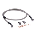 MCS by Goodridge brake line front, stainless clear coated — 04-13 XL Sportster (NU)