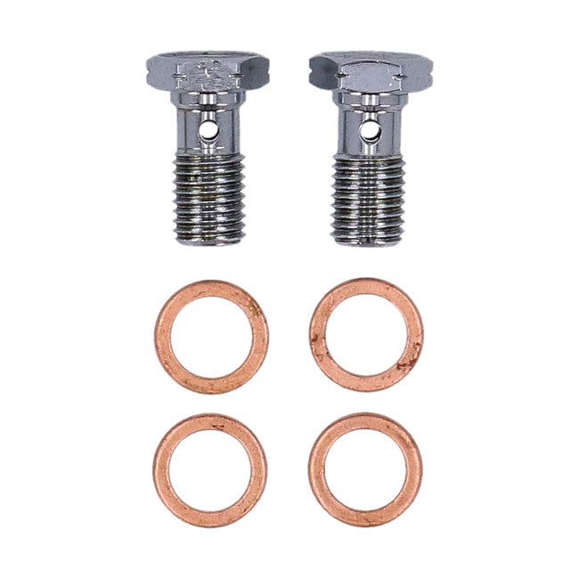 MCS by Goodridge brake line front, stainless clear coated — 05-10 XL883L Sportster Low; 11-13 XL883 Super Low; 06-11 XL1200L Sportster Low (NU)