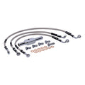 MCS by Goodridge brake line front, stainless clear coated — 01-05 VRSCA V-Rod (NU)