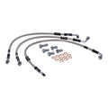 MCS by Goodridge brake line front, stainless clear coated — 06-07 VRSCA V-Rod; 08-09 VRSCAW V-Rod (NU)