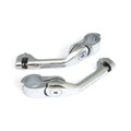 Engine guard, angled foot peg mount kit. short. Chrome