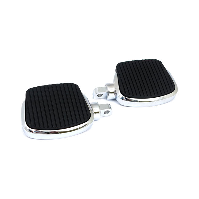 Mini floorboard kit. 4" long. Chrome