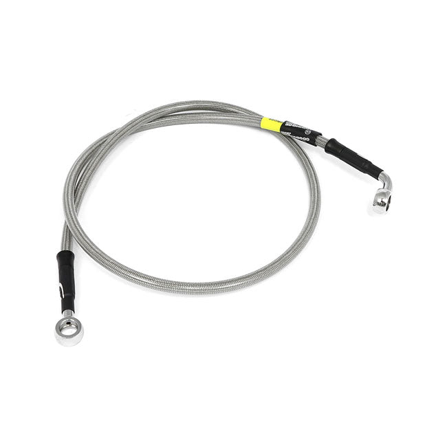 MCS by Goodridge brake line front, stainless clear coated — 12-16 XL1200V Sportster Seventy-Two (NU)