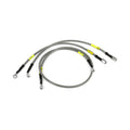 MCS by Goodridge brake line front, stainless clear coated — 11-16 FLSTC Heritage Classic with ABS (NU)