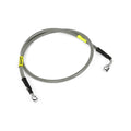 MCS by Goodridge brake line front. stainless clear coated