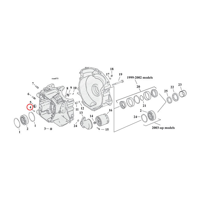 S&S, dowel pin, case to cam support plate/head to cyl.