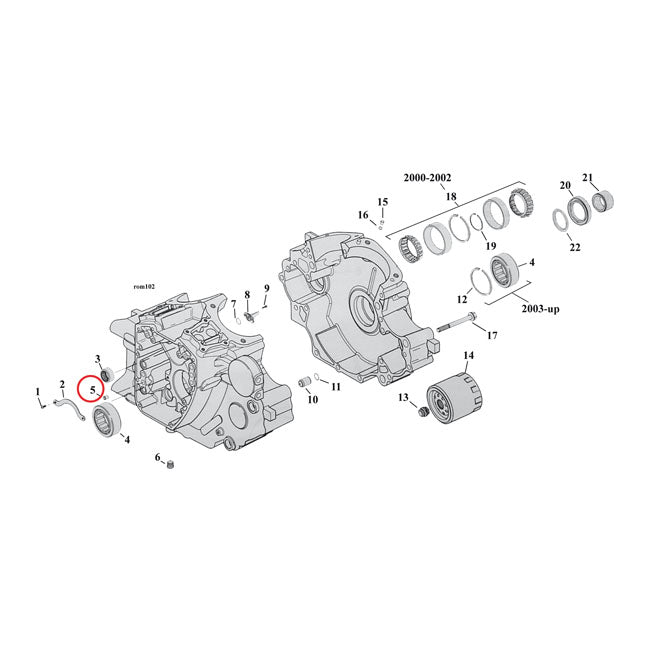 S&S, dowel pin, case to cam support plate/head to cyl.