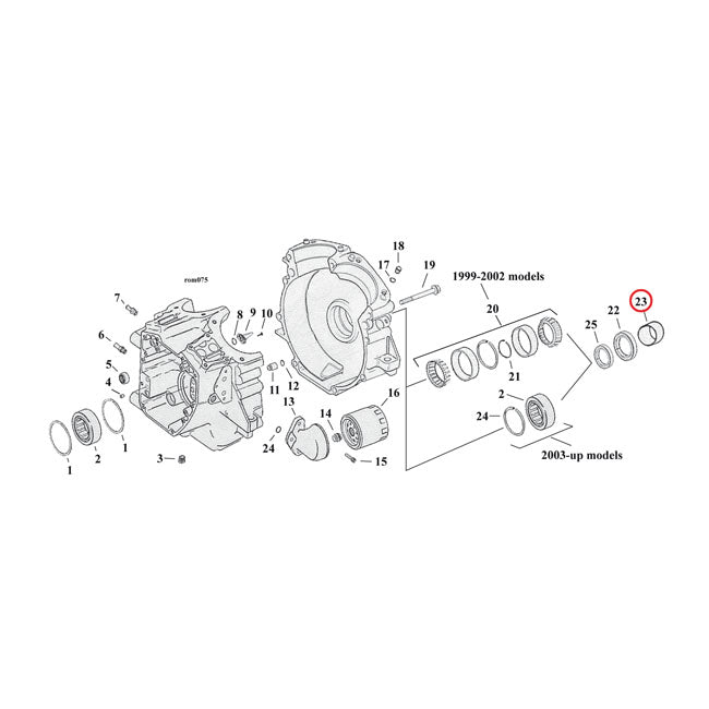 Spacer, sprocket shaft — 00-02 Dyna; 2000 Softail (NU) (Excl. FLT)
