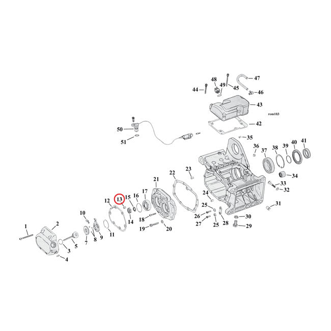 Roll pin, transmission