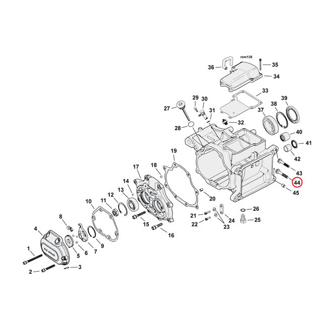 Hex bolt, flanged. transmission to engine