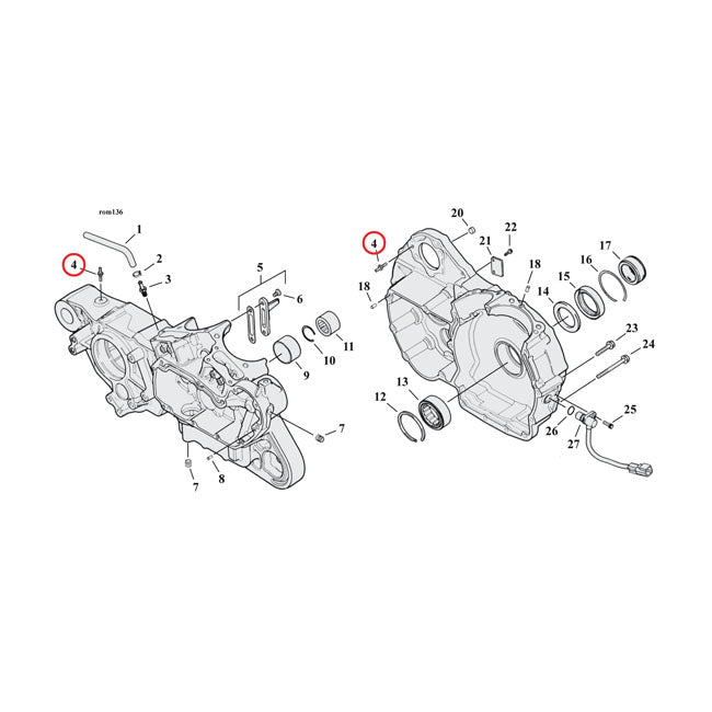 Stud, ground — 04-22 XL Sportster; 08-12 XR1200 (NU)