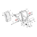 Retaining ring, swingarm bearing — 00-26 Softail; 04-22 (NU) XL Sportster; 08-12 (NU) XR1200