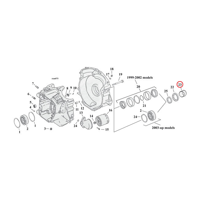 Spacer, sprocket shaft — 03-06 Softail (NU)