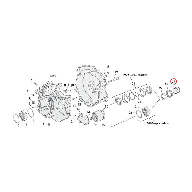 Spacer, sprocket shaft — 03-05 FLT/Touring (NU)