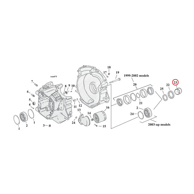 Spacer, sprocket shaft — 07-13 Softail; 06-13 Dyna; 06-13 FLT/Touring (NU)