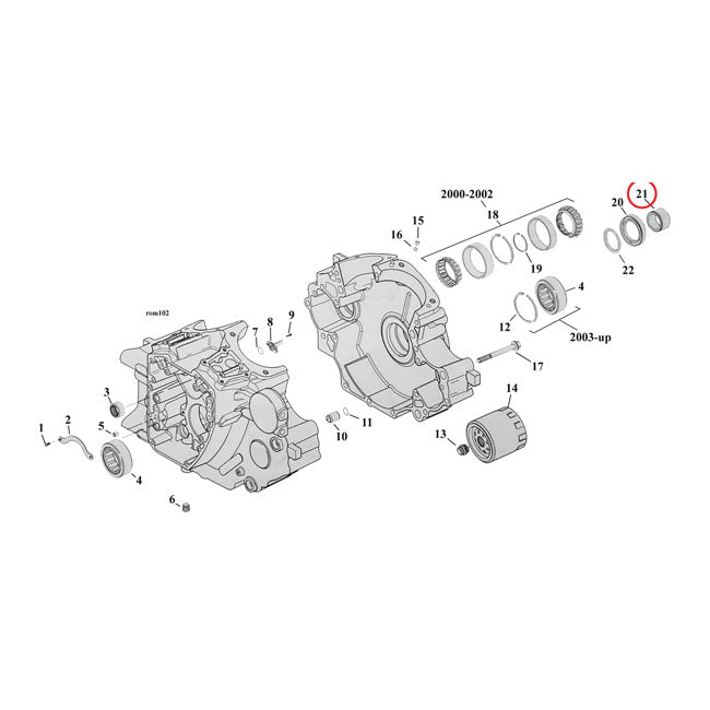 Spacer, sprocket shaft — 07-13 Softail; 06-13 Dyna; 06-13 FLT/Touring (NU)