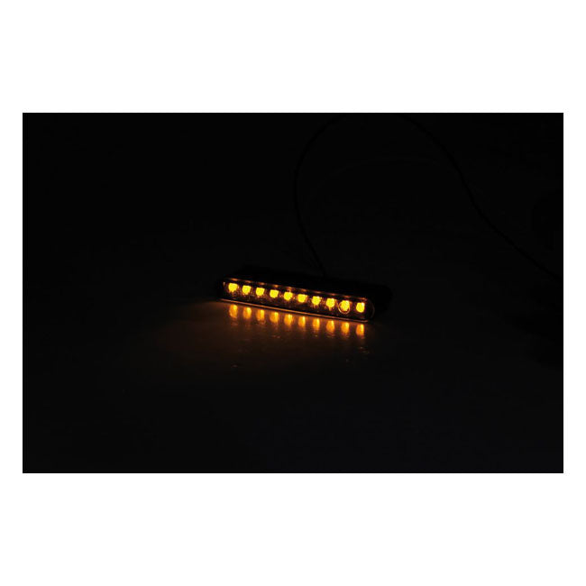 ''Stripe'' LED turn signals, sequential lighting. Smoke lens