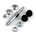 Upper shock stud kit chrome — 73-85 4-speed FL; FX (NU)
