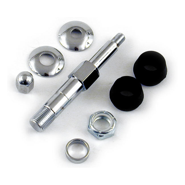 Upper shock stud kit chrome — 73-85 4-speed FL; FX (NU)