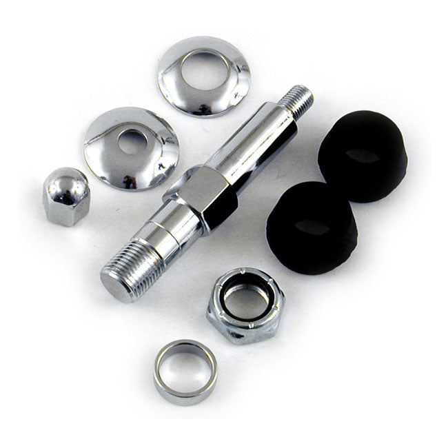 Lower shock stud kit chrome — 67-72 FL; 71-72 FX (NU)