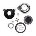 S&S, ''Air Stinger Stealth'' air cleaner kit. Teardrop, chrome — 00-15 Softail; 99-17 Dyna (Excl. 2017 FXDLS); 99-07 FLT/Touring. Bikes with CV carburetor & Delphi Elec. Fuel Injection (EFI) (Excl. e-throttle)