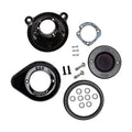 S&S, ''Air Stinger Stealth'' air cleaner kit. Teardrop, black — 07-22 XL Sportster