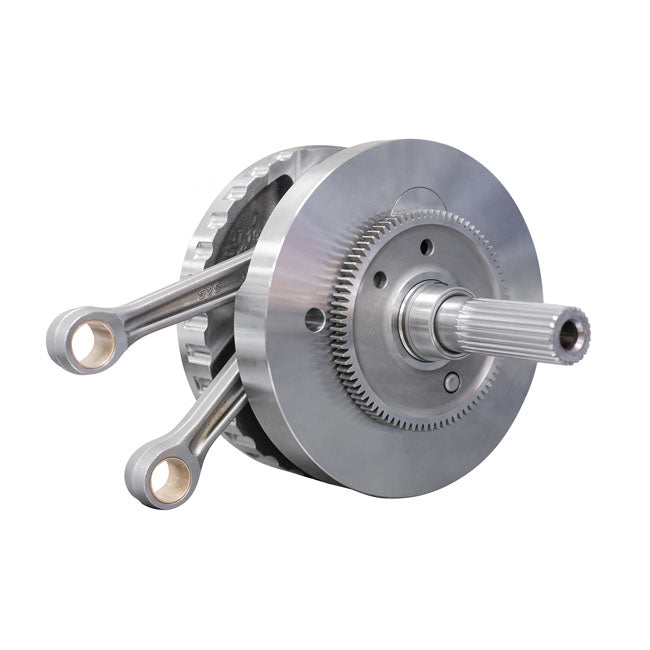 S&S, M8 4-5/8" stroker flywheel assembly — 18-26 Softail; 17-26 Touring (excl. 23-26 121" Touring). Requiring 4-5/8" flywheels.