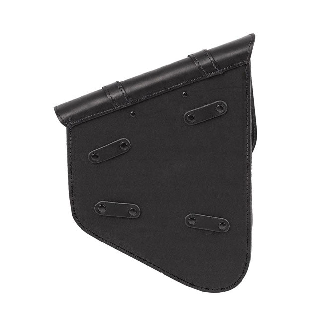 MCS, full leather swing arm bag left, 9 liter. Black — 18-25 Softail