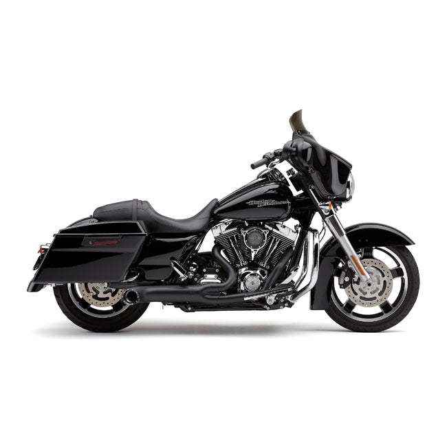 Cobra, Turn Out 2-1 exhaust. Black — 09-16 FLT/Touring (NU)