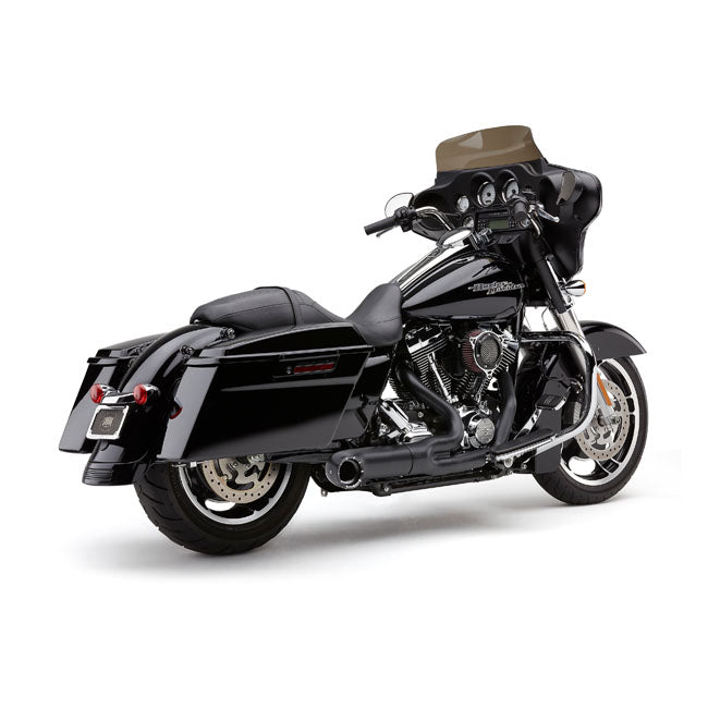 Cobra, Turn Out 2-1 exhaust. Black — 09-16 FLT/Touring (NU)