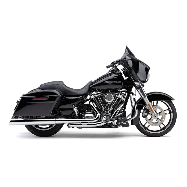 Cobra, 909 Upper Cut 4" slip-on mufflers. Chrome — 95-16 FLT/Touring (NU)