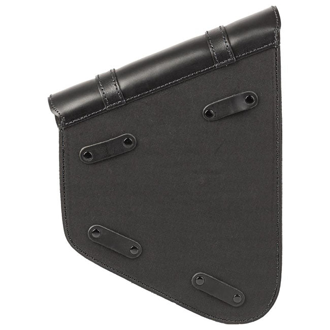 MCS, full leather swingarm bag left, 6.5 liter. Black — 84-17 Softail (NU); Suzuki: 08-up C1800 Intruder/Boulevard C109R; 09-up M1500 Intruder Boulevard M90; 06-up M1800R/2 Intruder/Boulevard M109R/2; 06-09 M800 Intruder