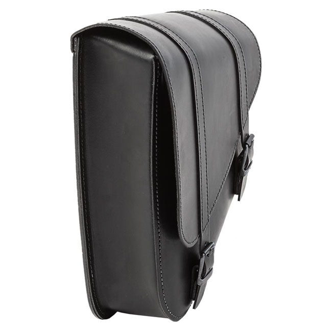 MCS, full leather swingarm bag left, 6.5 liter. Black — 84-17 Softail (NU); Suzuki: 08-up C1800 Intruder/Boulevard C109R; 09-up M1500 Intruder Boulevard M90; 06-up M1800R/2 Intruder/Boulevard M109R/2; 06-09 M800 Intruder