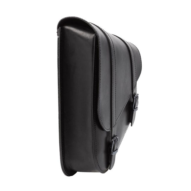 MCS, full leather swingarm bag left, 6.5 liter. Black — 18-25 Softail