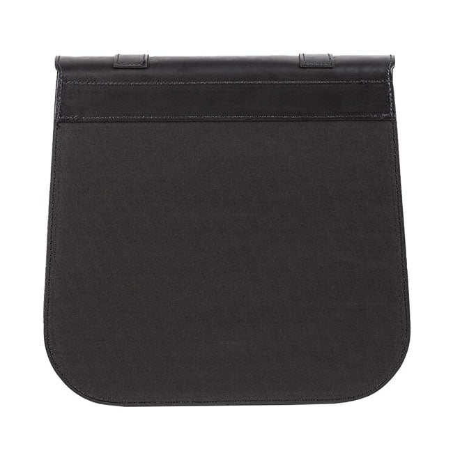 MCS, single leather saddlebag ''Postman''. 30 liters. Black