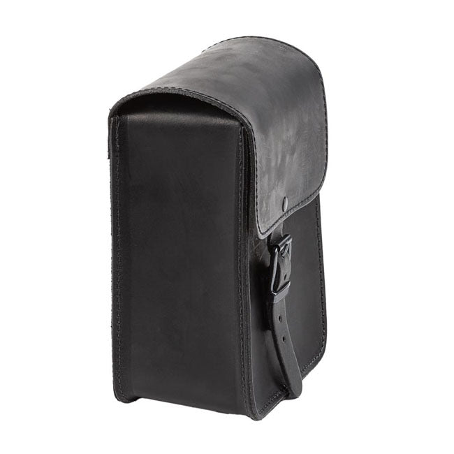 MCS, full leather sissy bar bag. Black