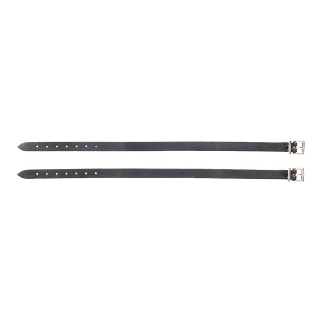 MCS, full leather sissy bar bag. Black