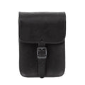 MCS, full leather sissy bar bag. Black