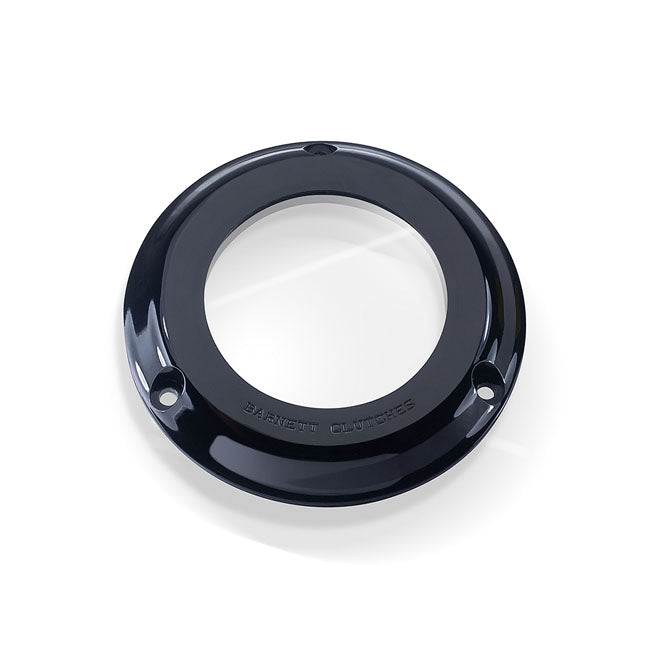 Barnett, clear derby cover. Black — 70-98 Big Twin (NU)