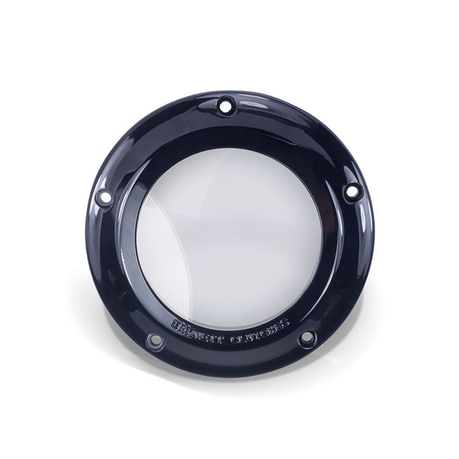 Barnett, clear derby cover. Black — 07-16 Big Twin (NU); 2018 Fatbob
